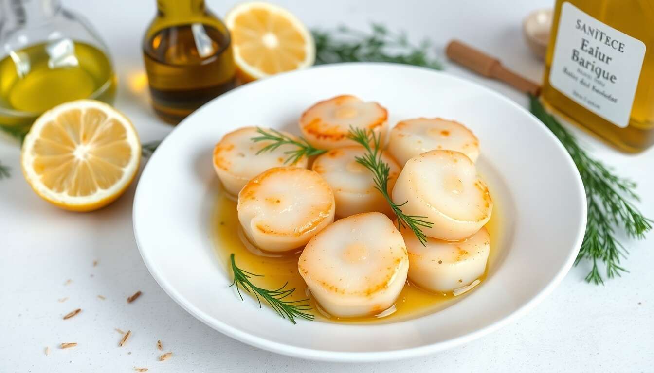 Saint-Jacques marinées : recette minceur savoureuse