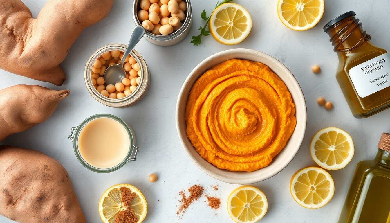 Houmous de patate douce : recette minceur savoureuse