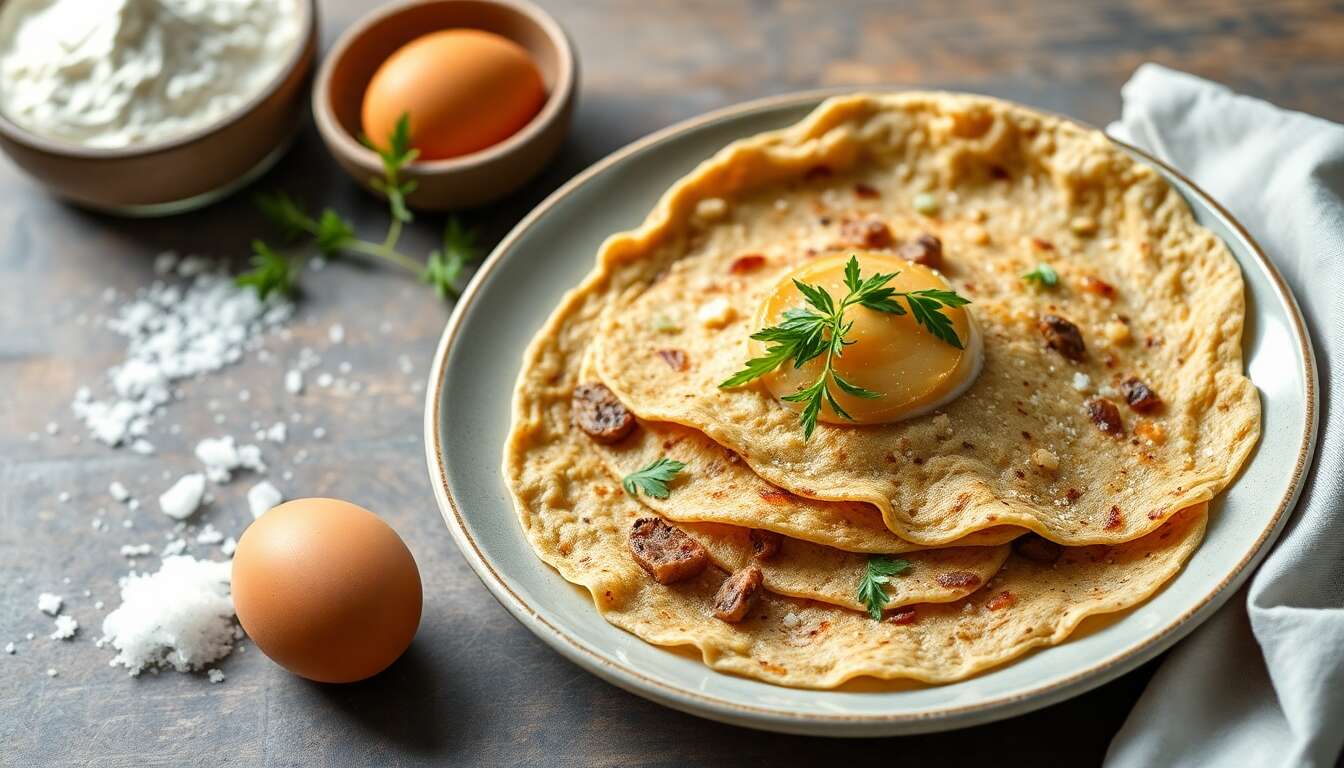 Crêpes salées : recettes minceur délicieuses
