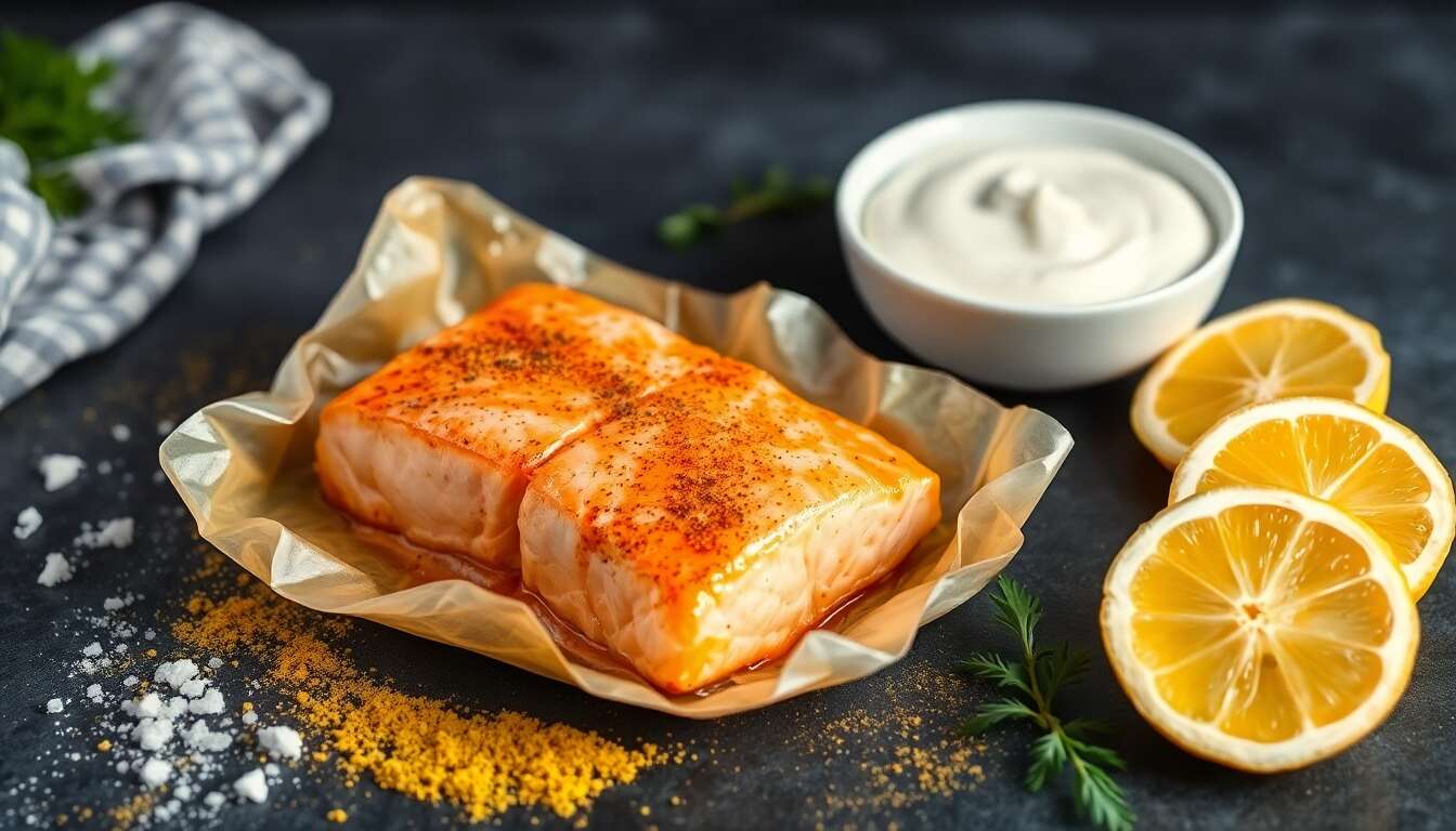 Papillote de saumon au curry : recette minceur savoureuse