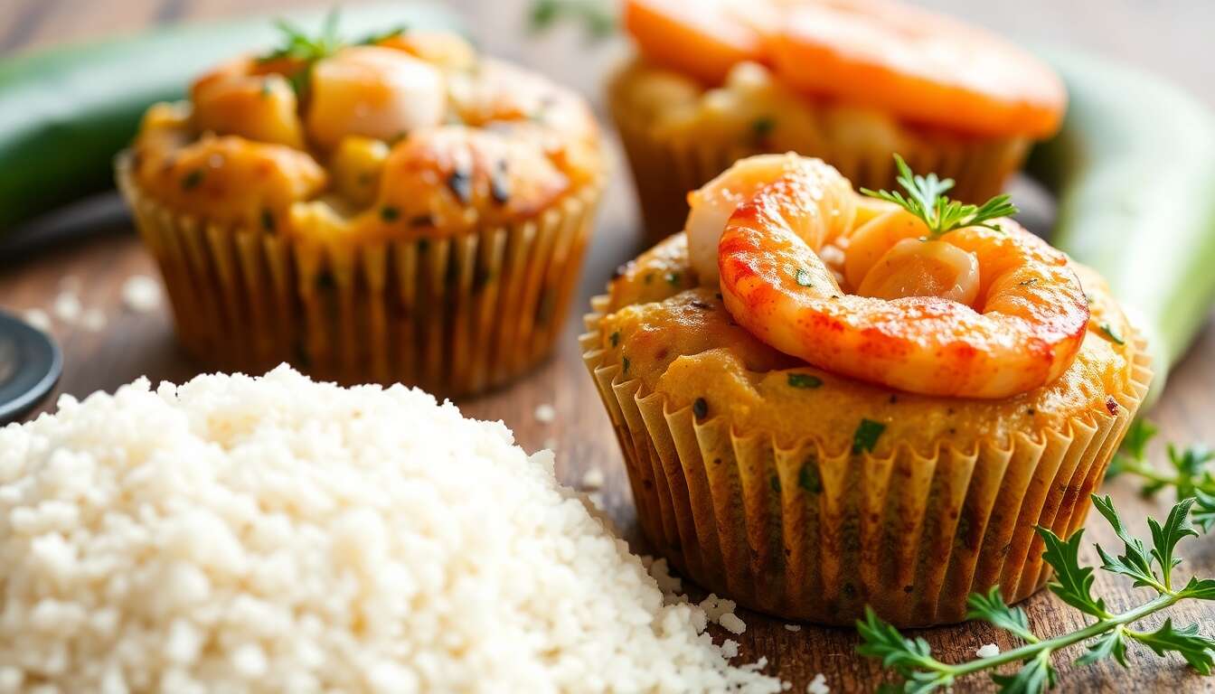 Muffins tendres courgettes et saumon : recette minceur délicieuse