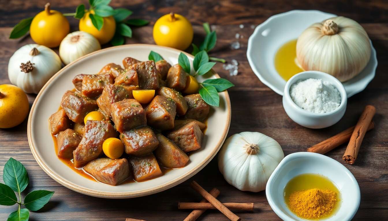 Tajine de veau aux coings : recette minceur savoureuse