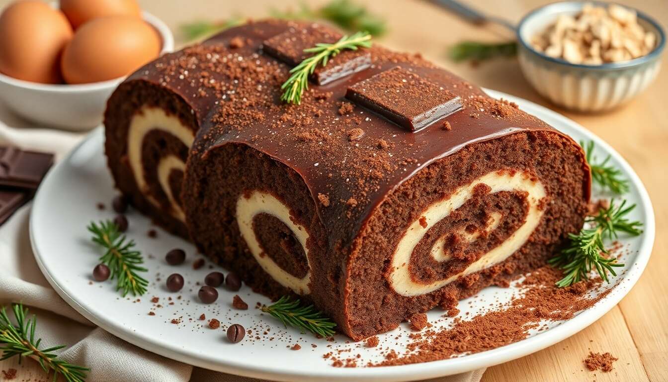 Bûche de Noël Minceur : recette Légère pour Maigrir