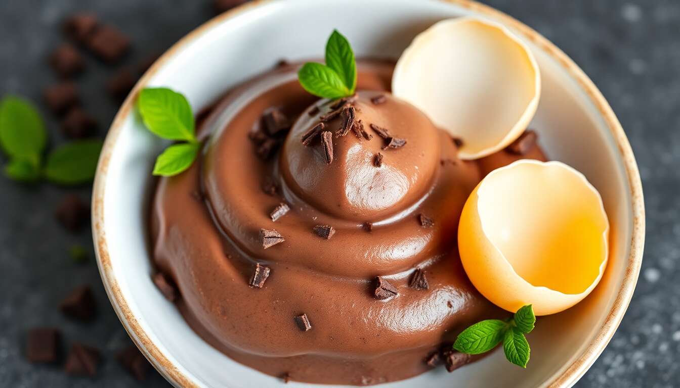 Mousse au chocolat noir extra : recette minceur irrésistible