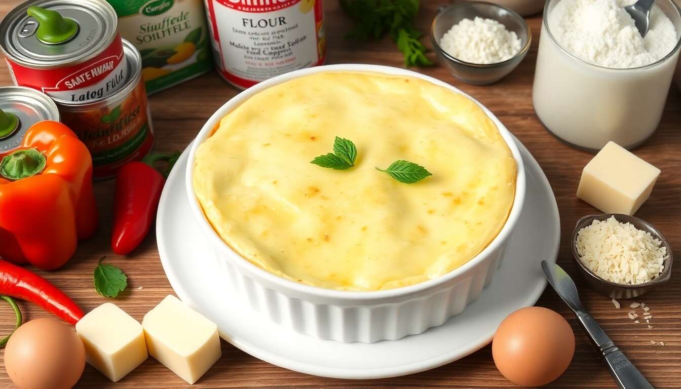 Soufflé léger au poivron rouge : recette minceur savoureuse