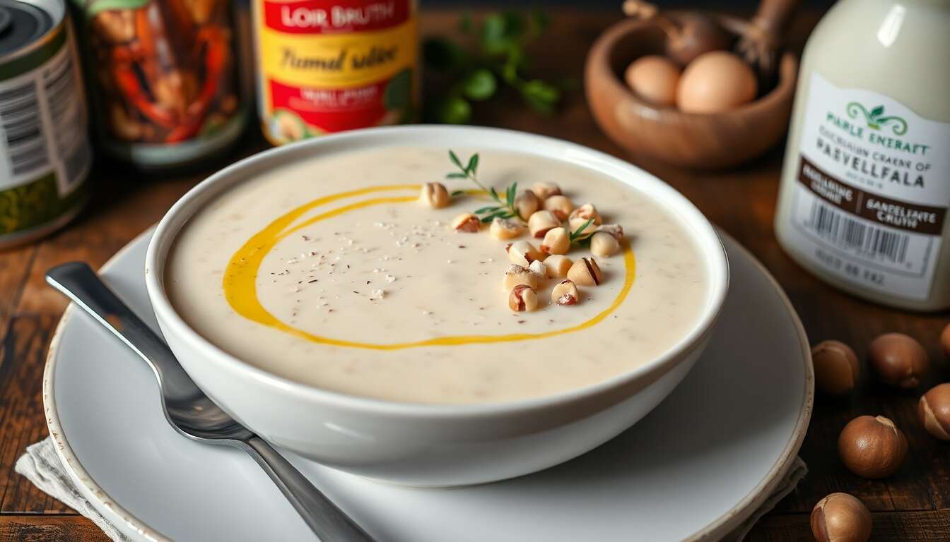 Velouté de homard aux noisettes : recette gourmande et minceur