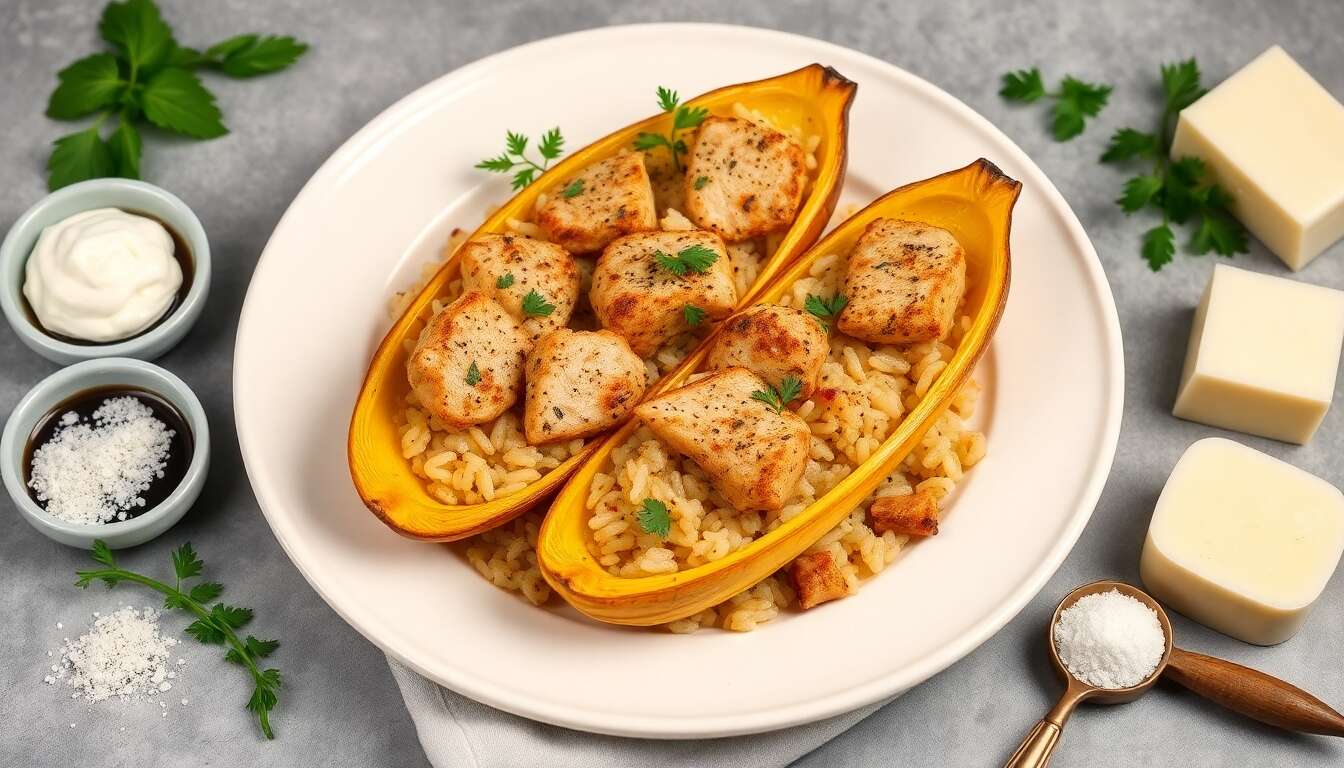 Courgettes farcies au poulet : recette minceur délicieuse