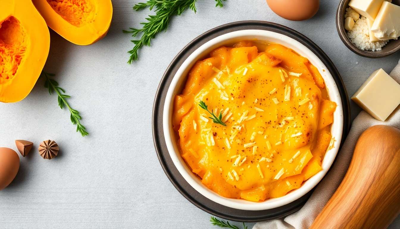 Gratin de butternut léger : une recette minceur savoureuse