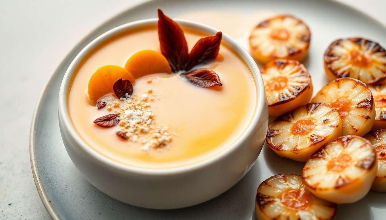 Velouté de butternut aux Saint-Jacques poêlées : recette minceur