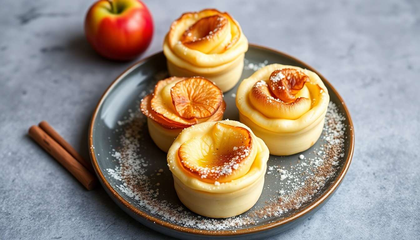 Petits soufflés aux pommes : recette minceur irrésistible