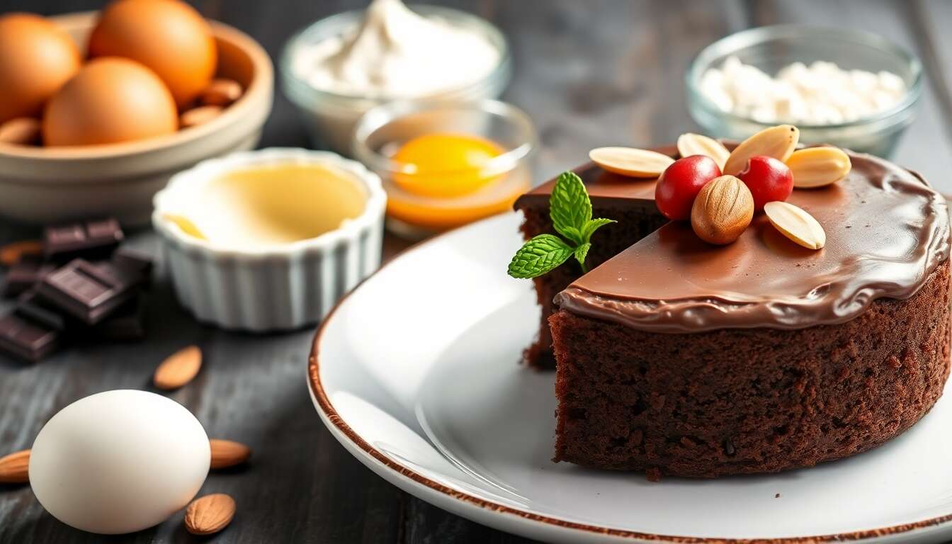 Gâteau au chocolat sans gluten : recette minceur délicieuse