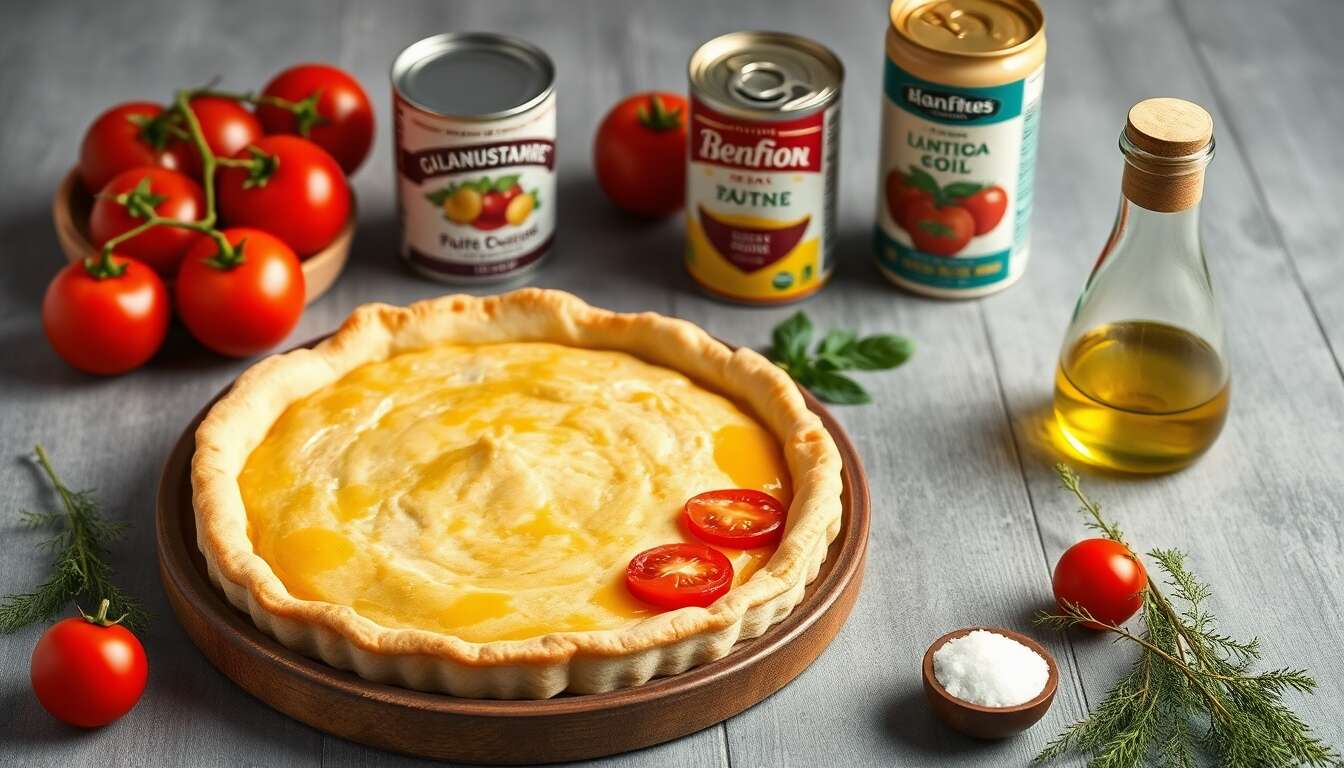 Tarte fine aux tomates et au thon : recette minceur savoureuse