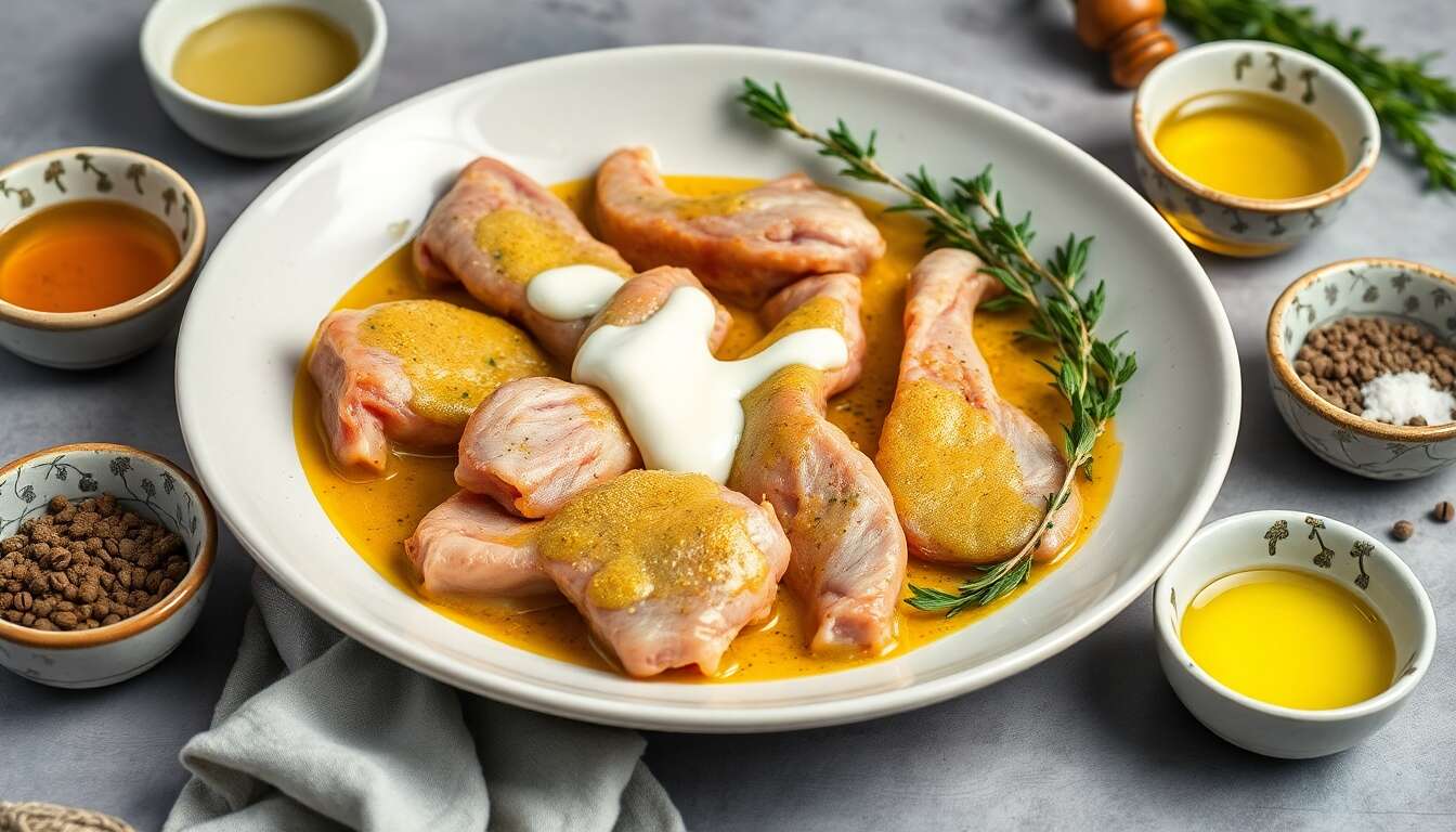 Recette minceur : lapin à la moutarde
