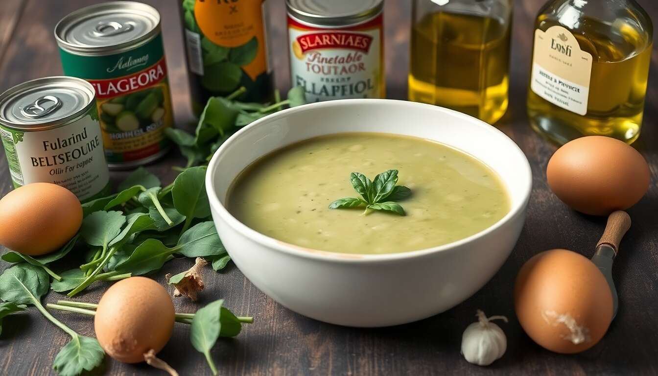 Recette soupe minceur : plantes vertes et flageolets