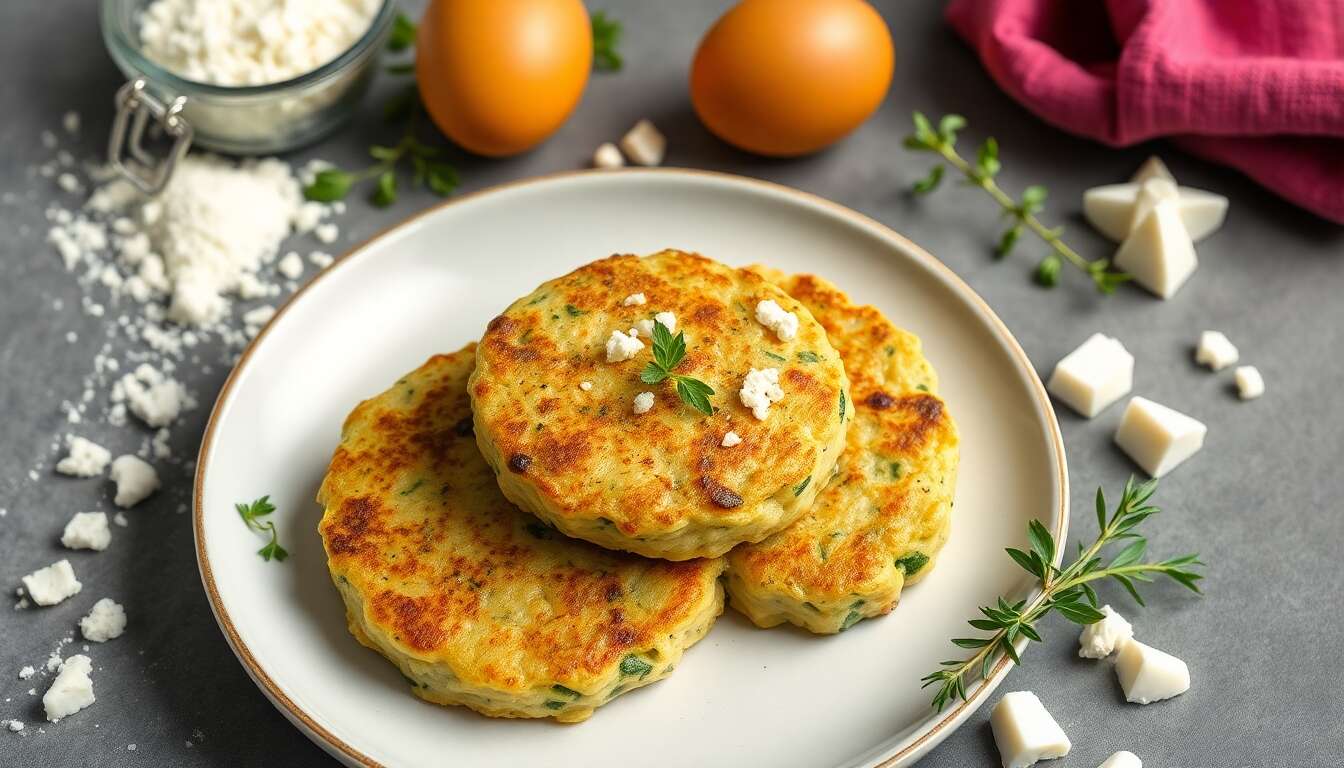 Galettes de courgettes à la feta : recette minceur savoureuse
