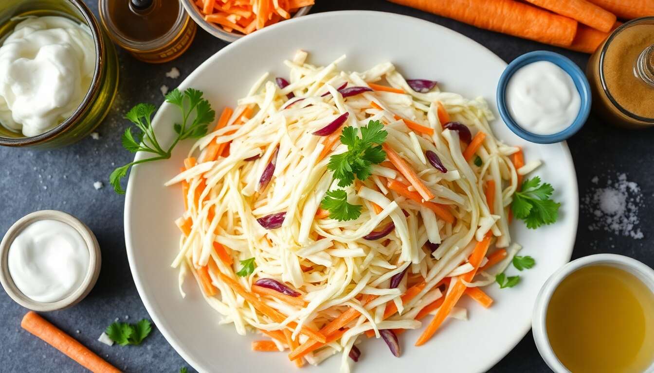 Recette minceur : coleslaw léger et savoureux