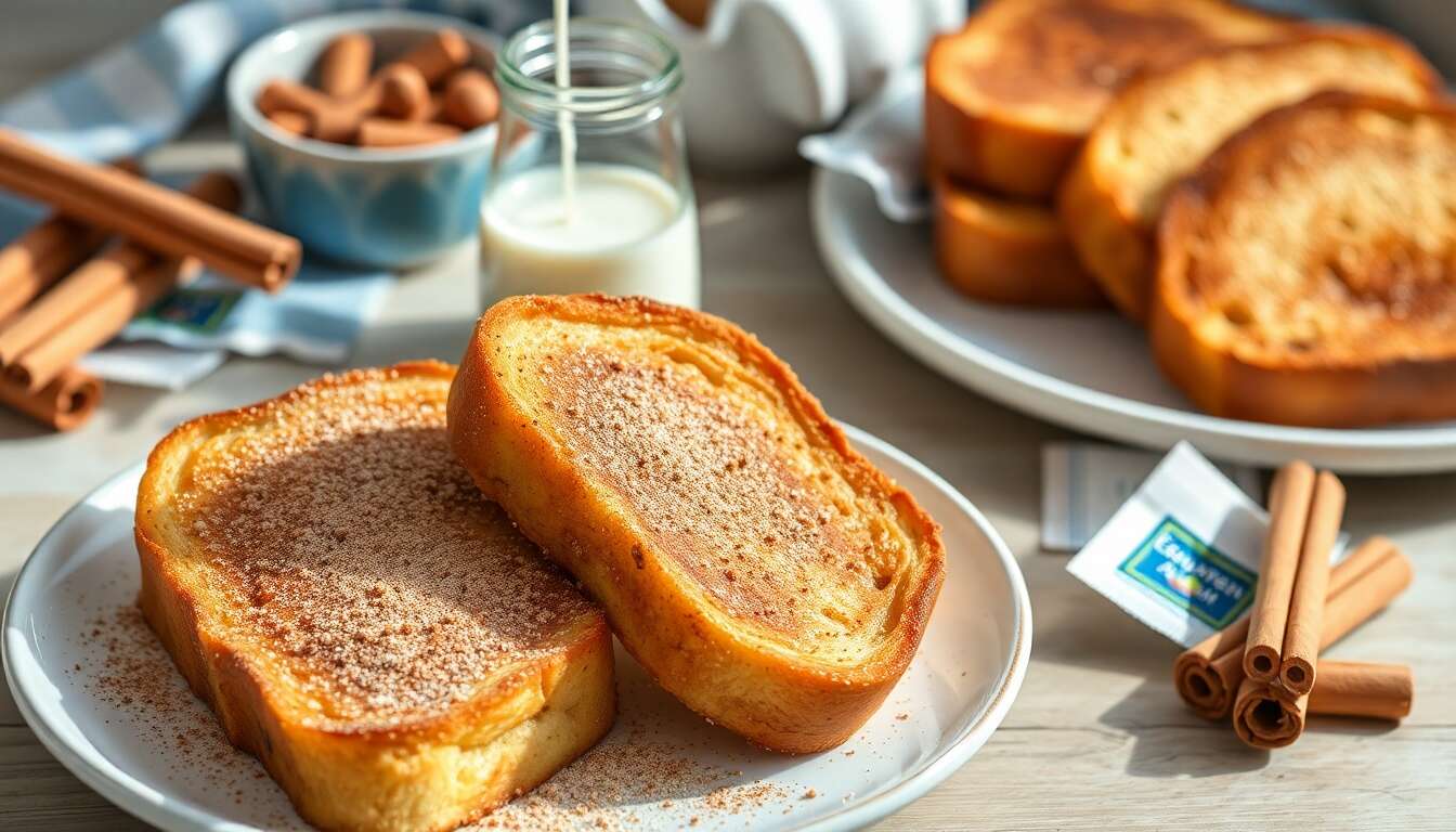 Pain perdu à la cannelle : recette minceur irrésistible