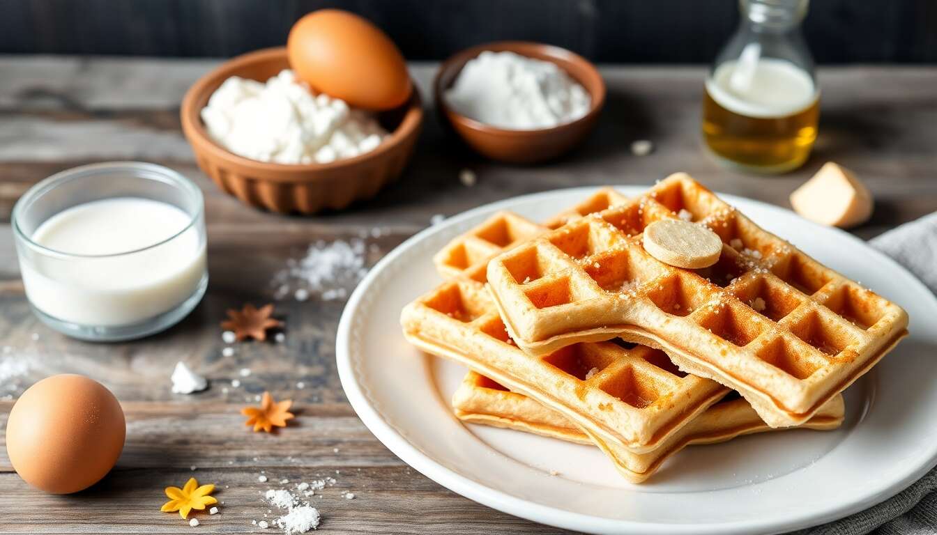 Gaufres légères et croustillantes : recette minceur irrésistible