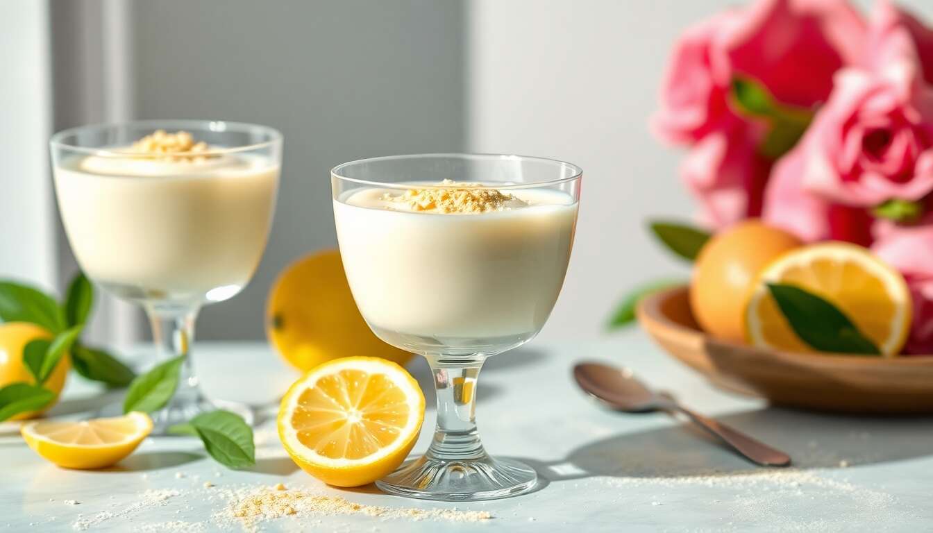 Mousse au citron légère : recette minceur facile