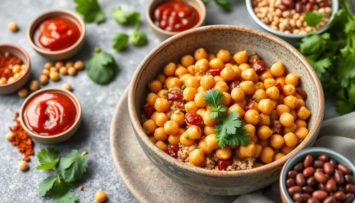 Recette minceur : bol mexicain aux pois chiches