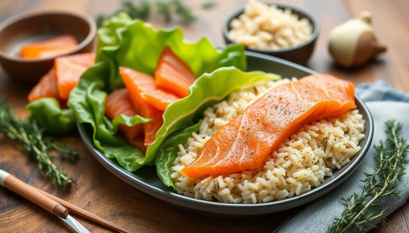 Choux farcis aux deux saumons : recette minceur savoureuse