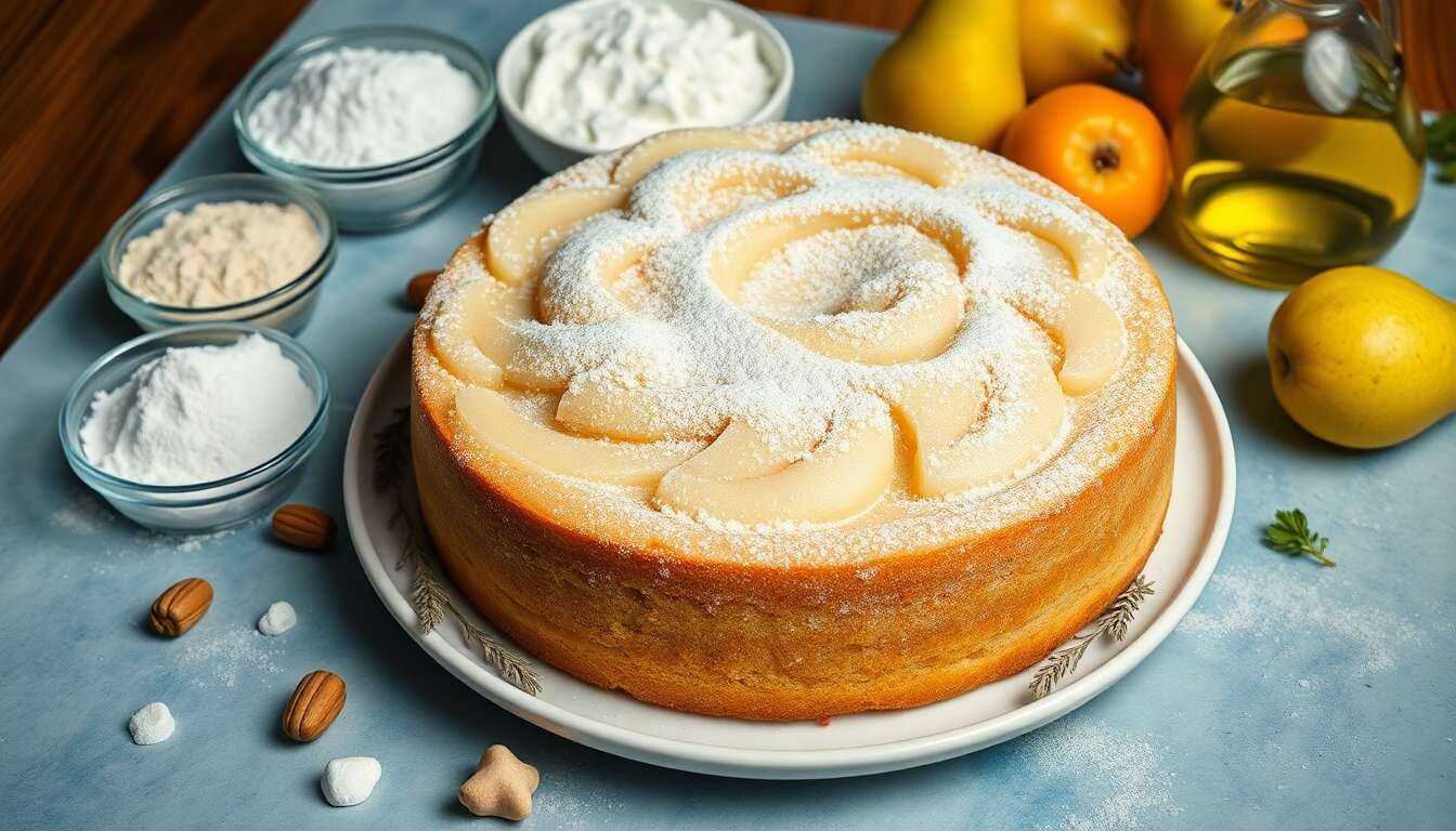 Gâteau aux poires léger : recette minceur idéale