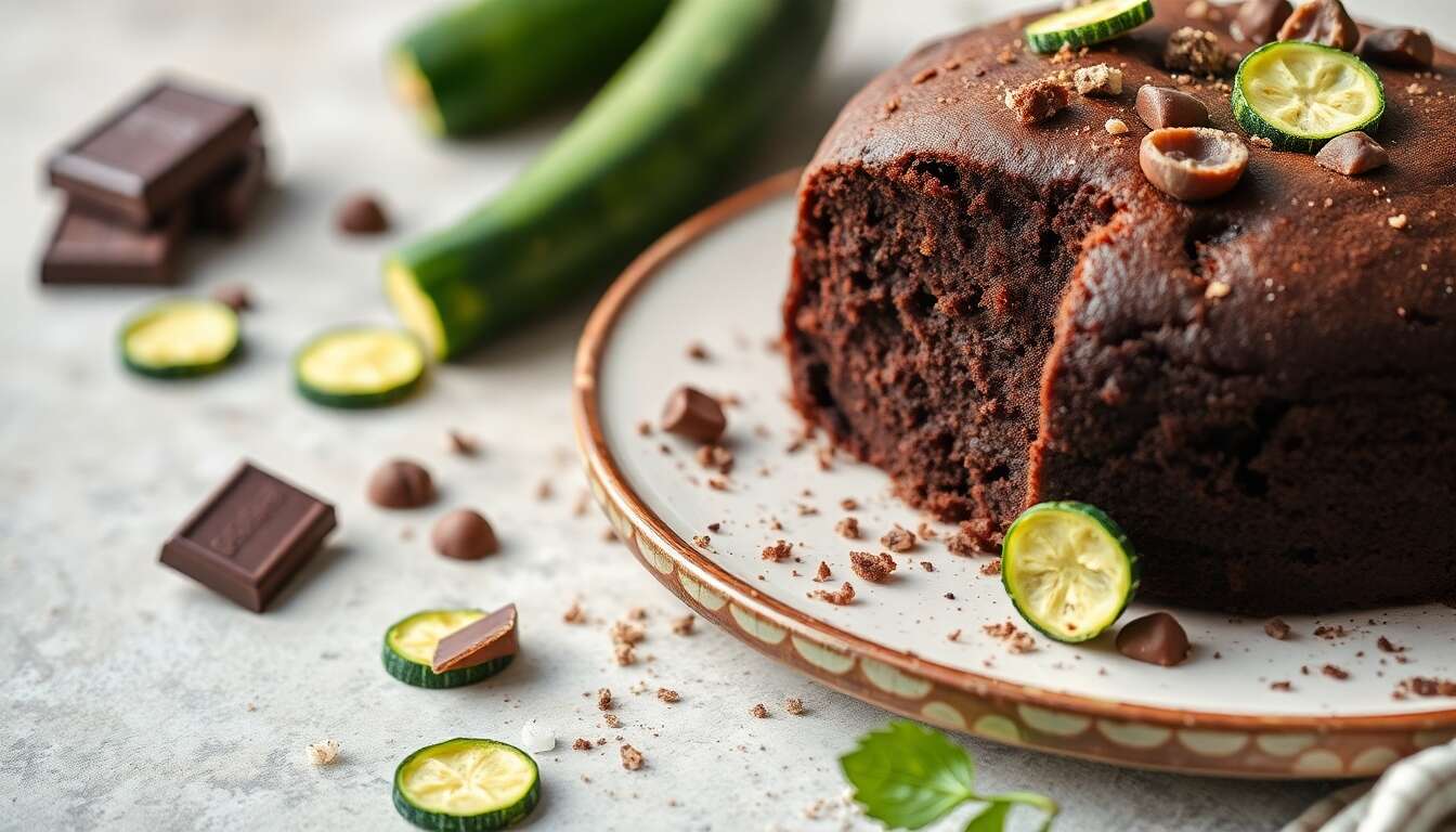 Moelleux Chocolat Courgette Sans Gluten : recette Minceur Délicieuse