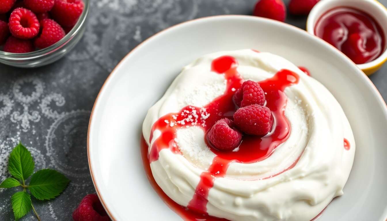 Faisselle ou fromage blanc au coulis de framboises : recette minceur irrésistible