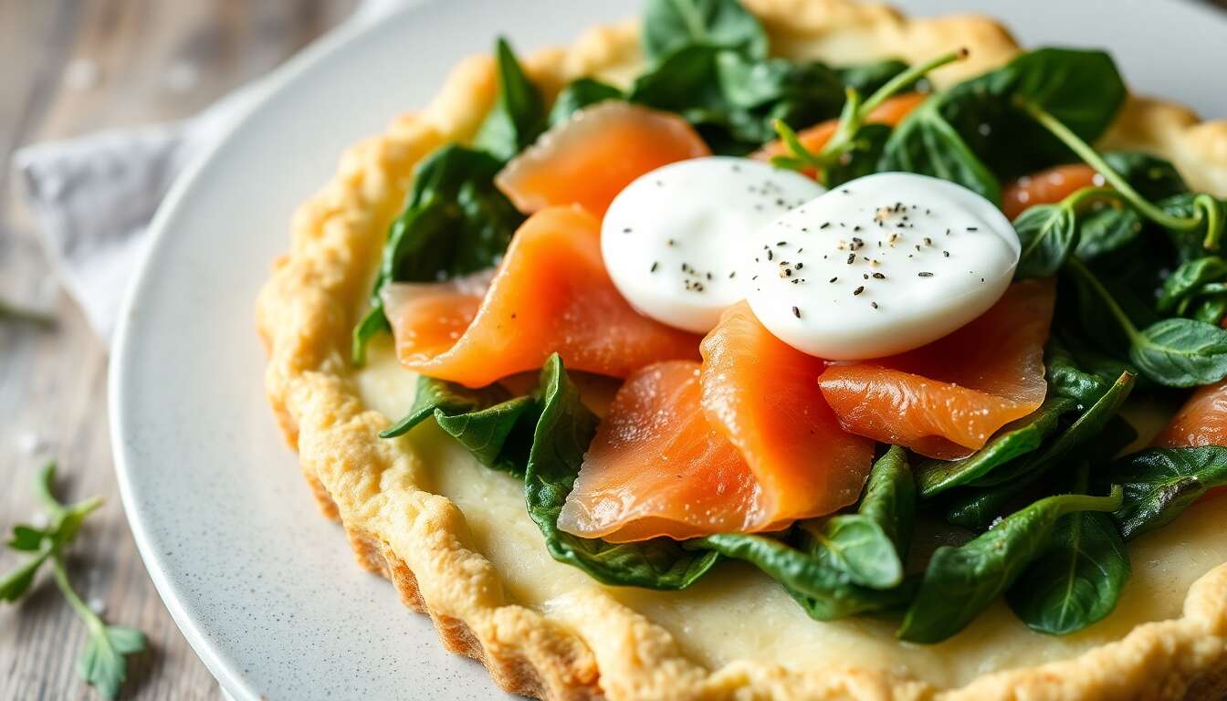 Tarte épinard saumon : recette minceur savoureuse