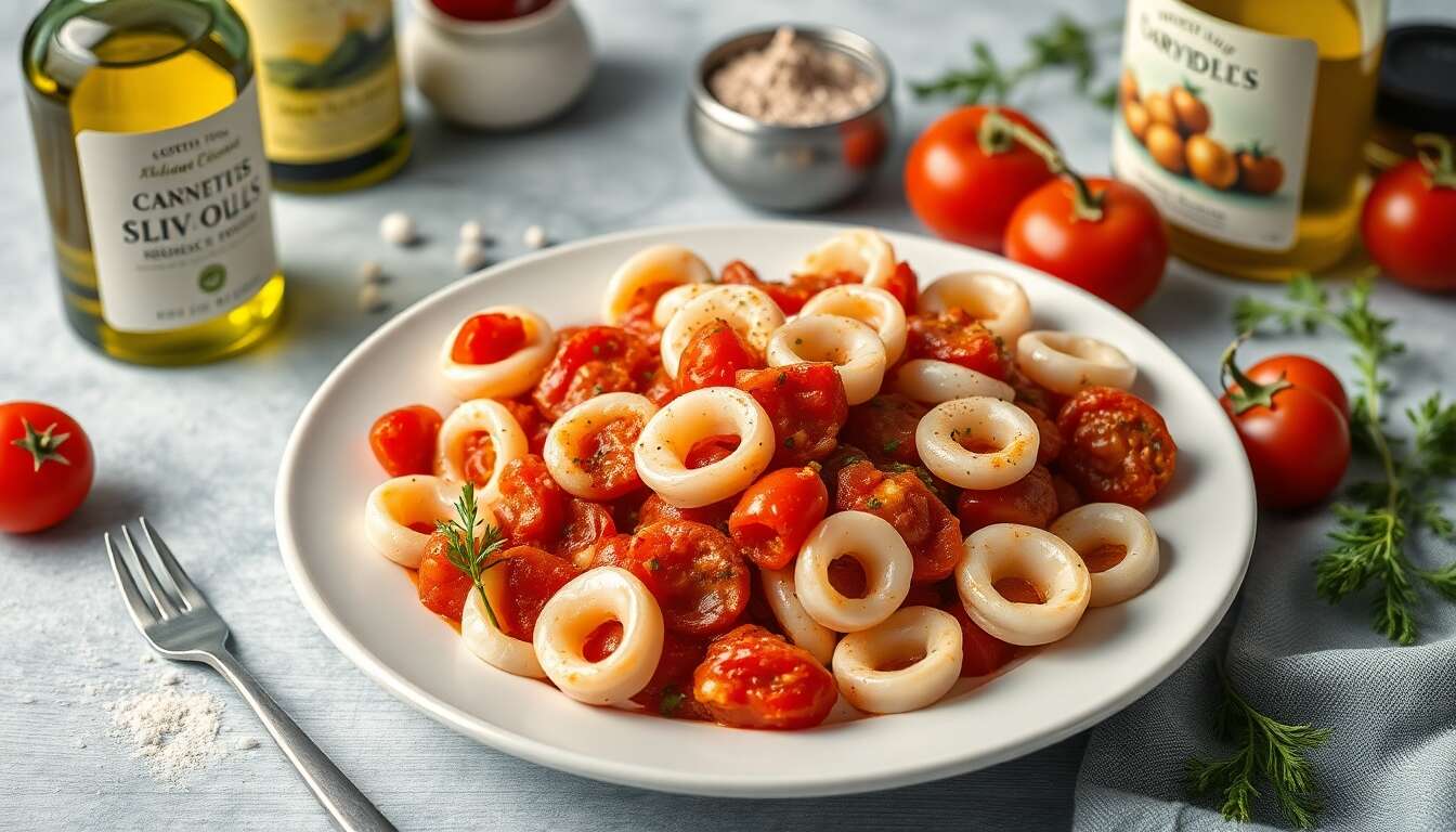Encornets à la tomate : recette minceur savoureuse