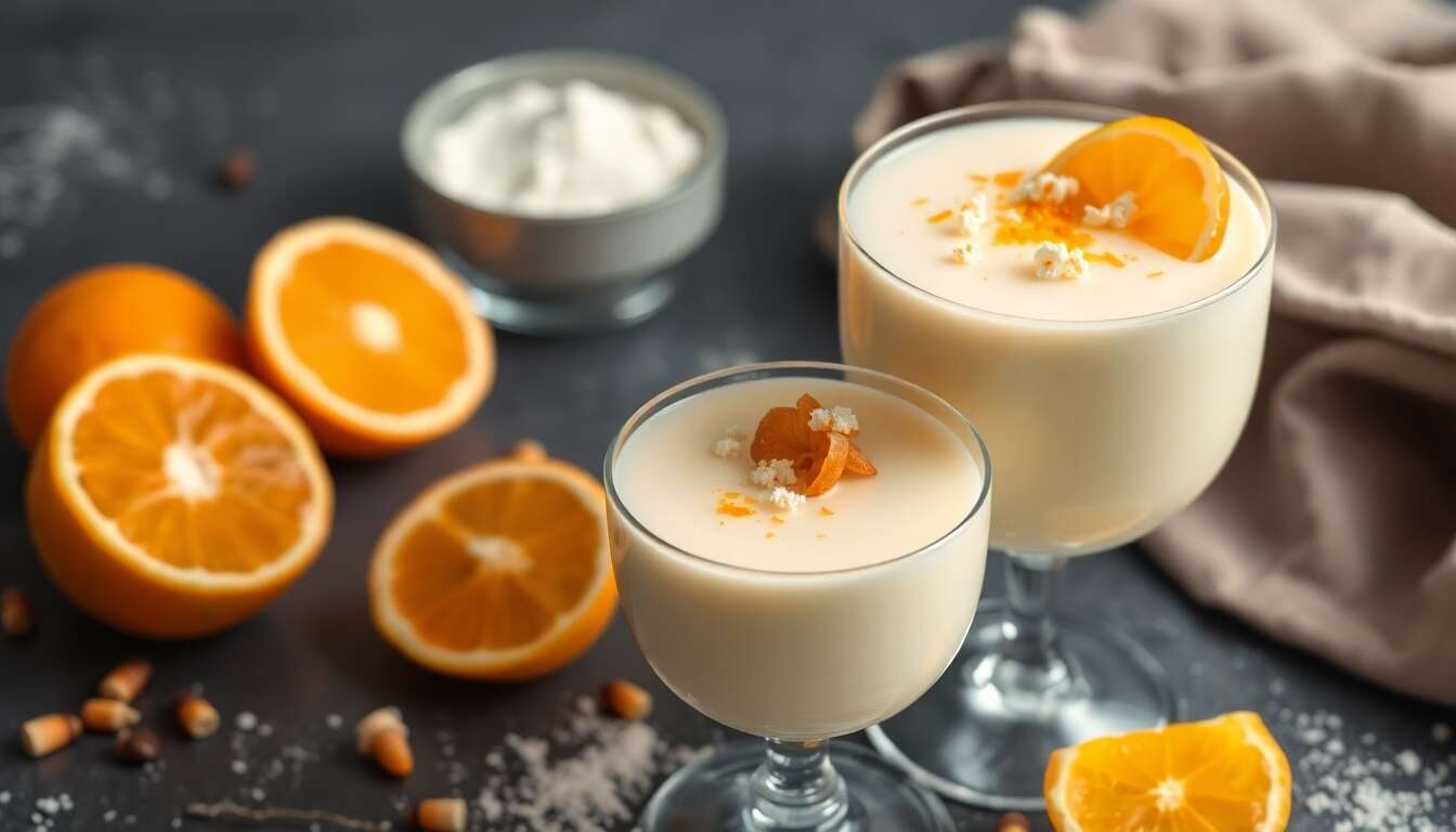 Crème dessert minceur à la fleur d'oranger
