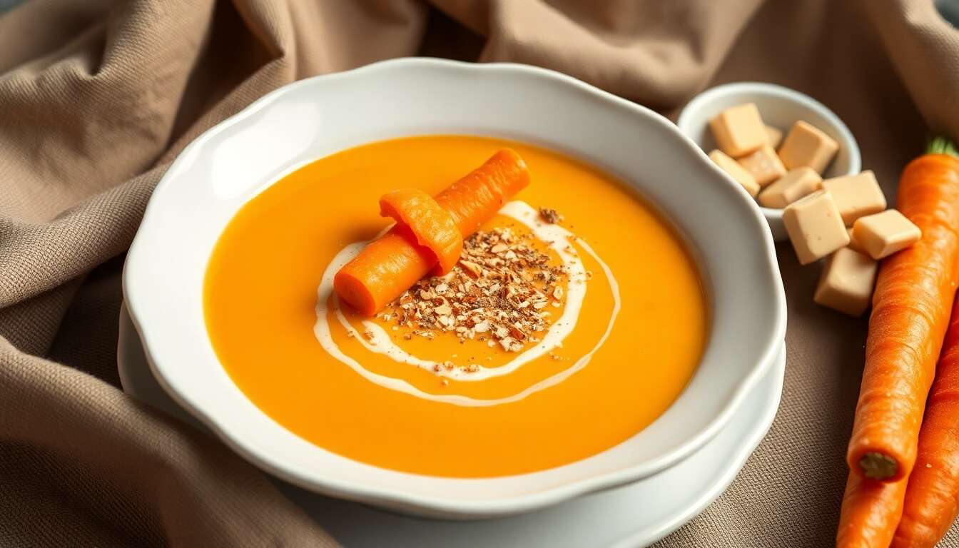 Soupe de carottes au gingembre : recette minceur savoureuse