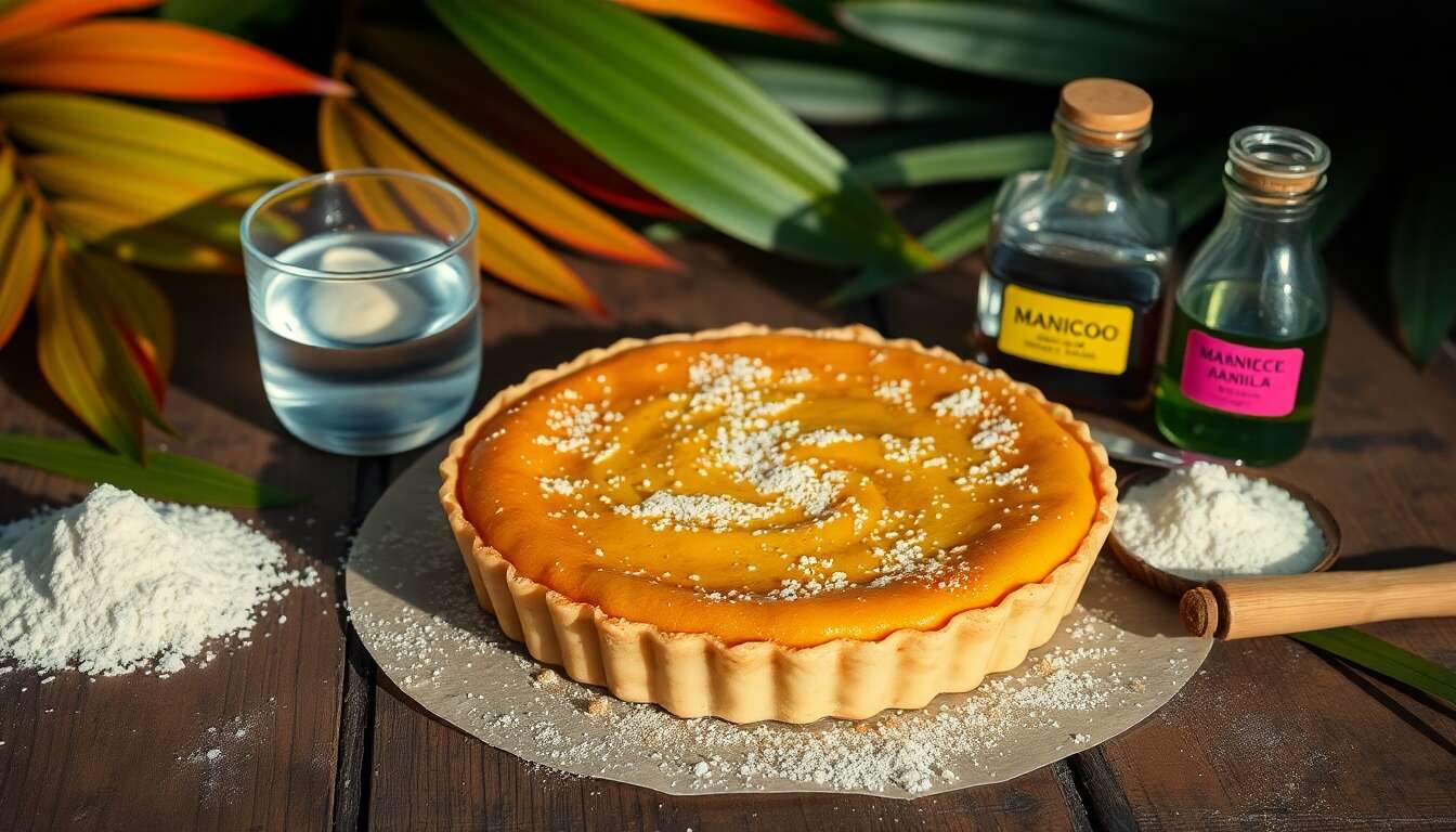 Tarte antillaise minceur : recette exotique et légère