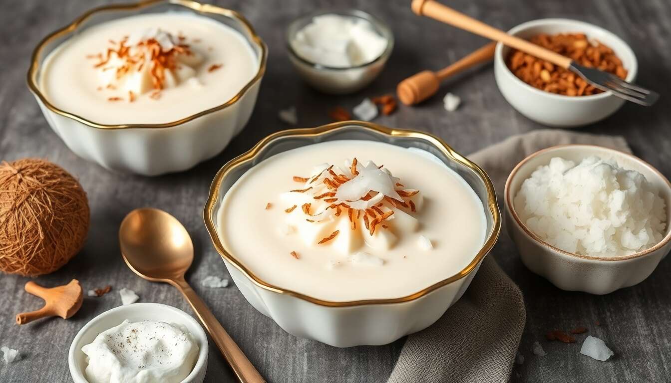 Recette minceur : yaourts à la noix de coco