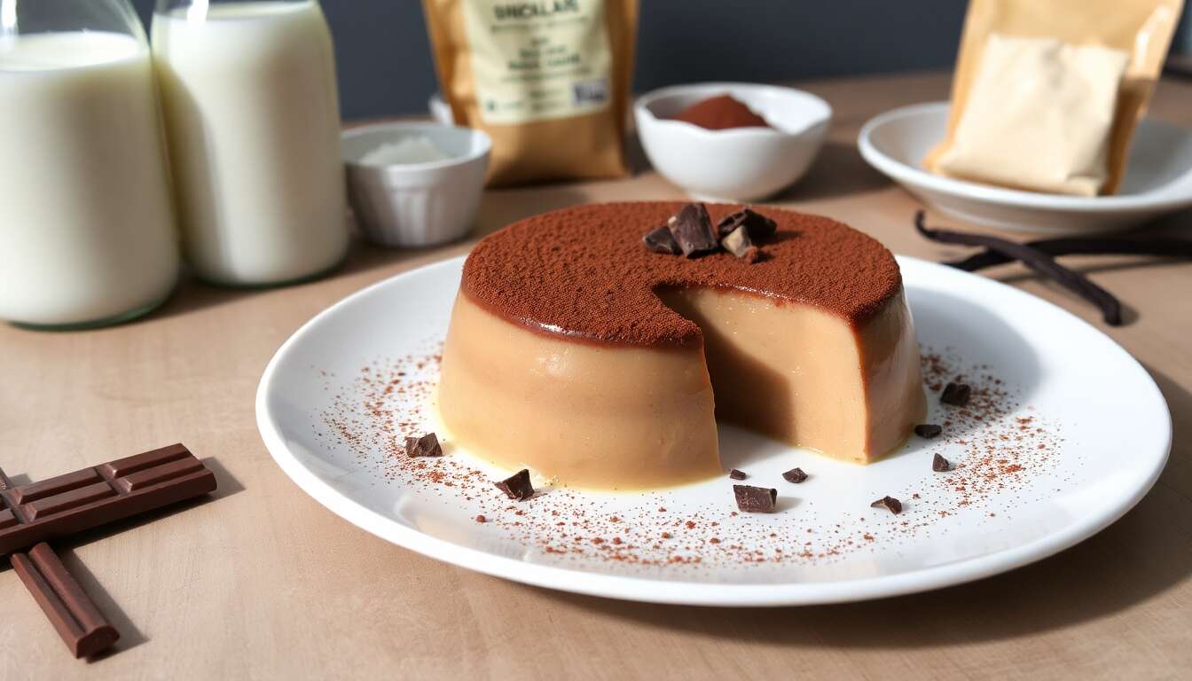 Flan au chocolat : recette minceur irrésistible