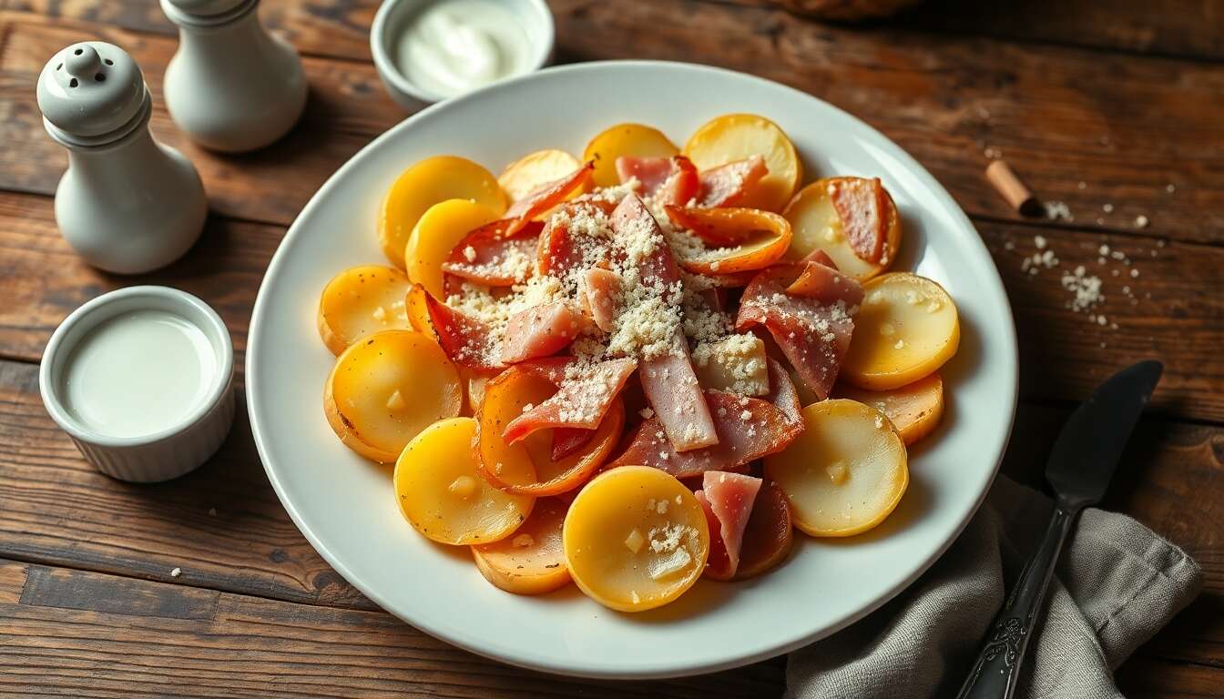 Gratin de navets au jambon : recette minceur savoureuse