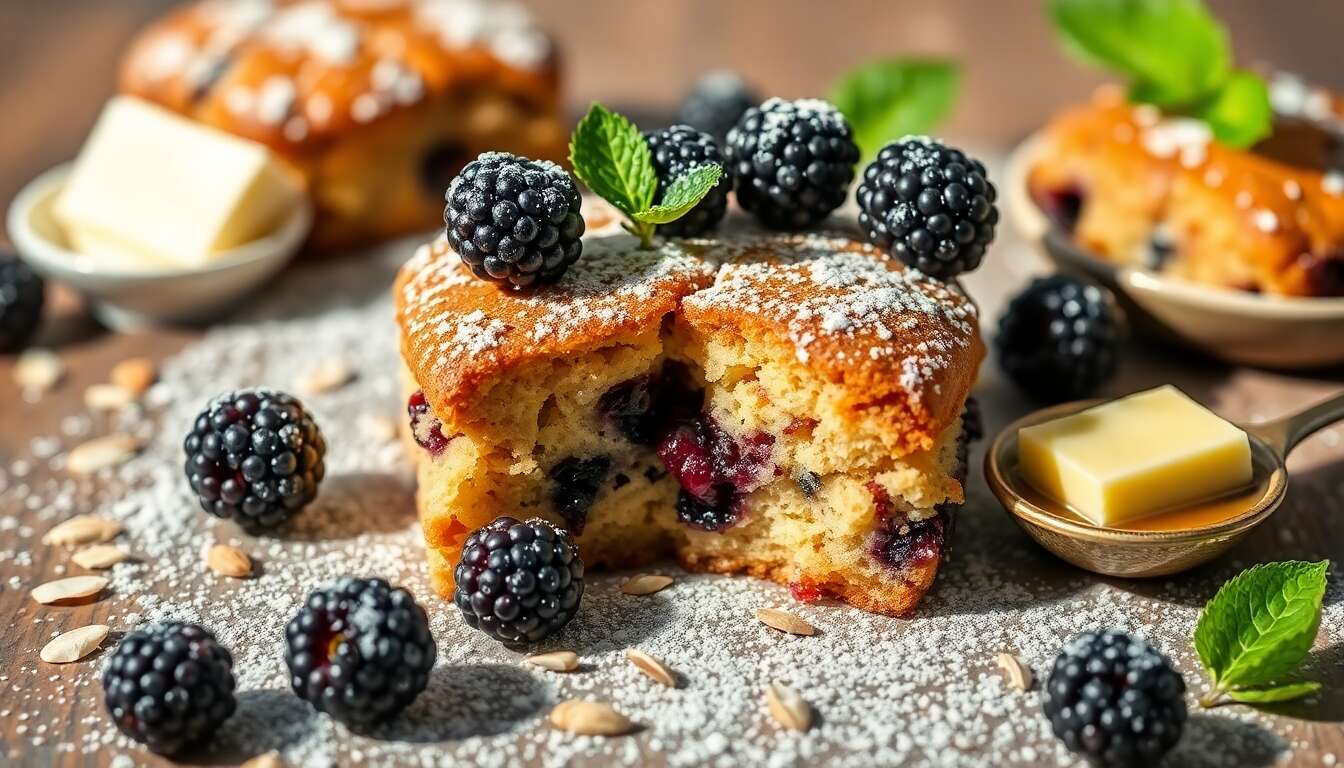 Financier à la mûre : recette minceur irrésistible