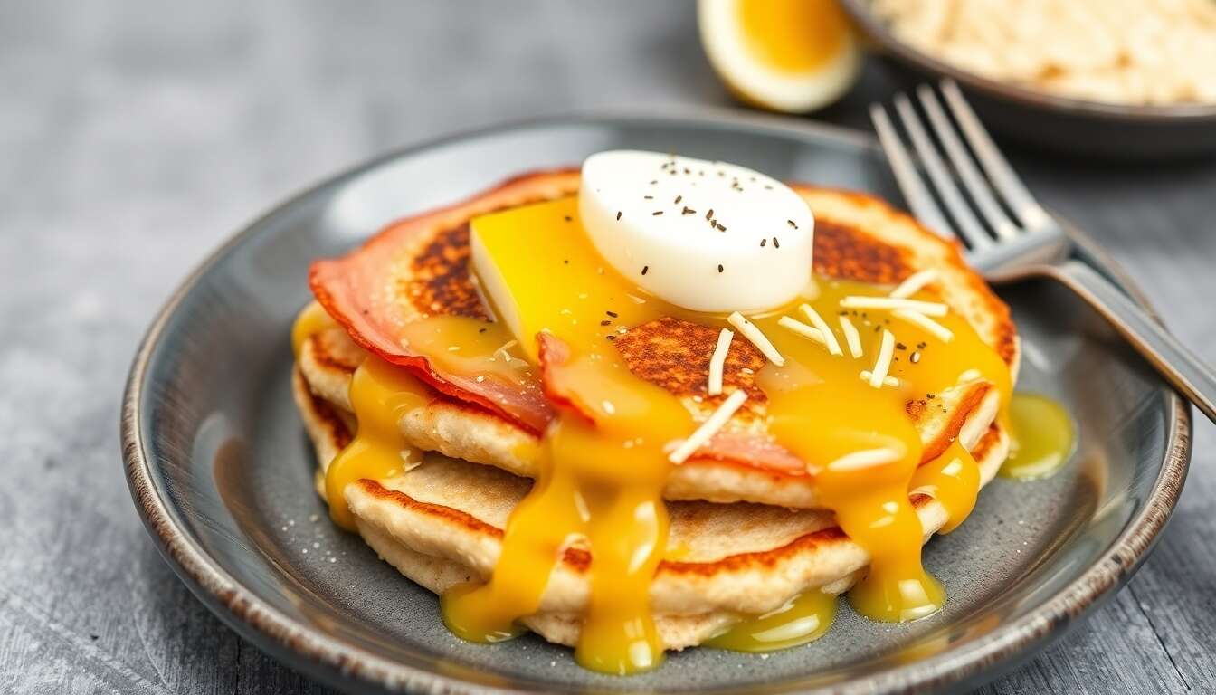 Croque-Monsieur Pancakes : recette minceur savoureuse