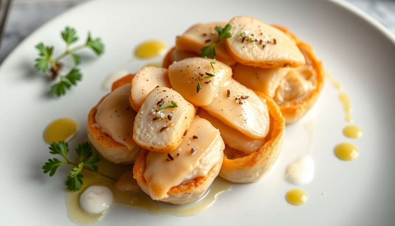 Recette minceur : ballottines de poulet au foie gras