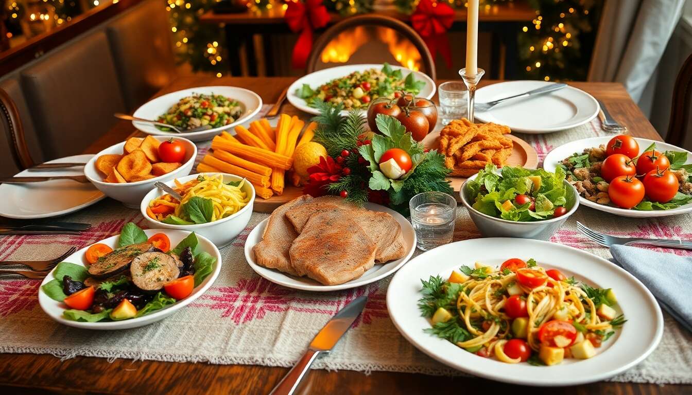 Recettes de fêtes minceur : idées savoureuses et légères