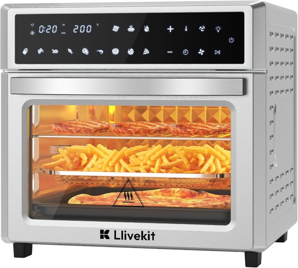 Test de la friteuse sans huile LLIVEKIT 26L 1700W écran LED