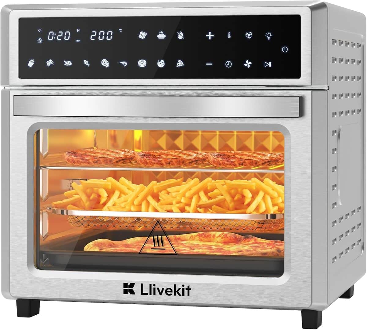 Test de la friteuse sans huile LLIVEKIT 26L 1700W écran LED