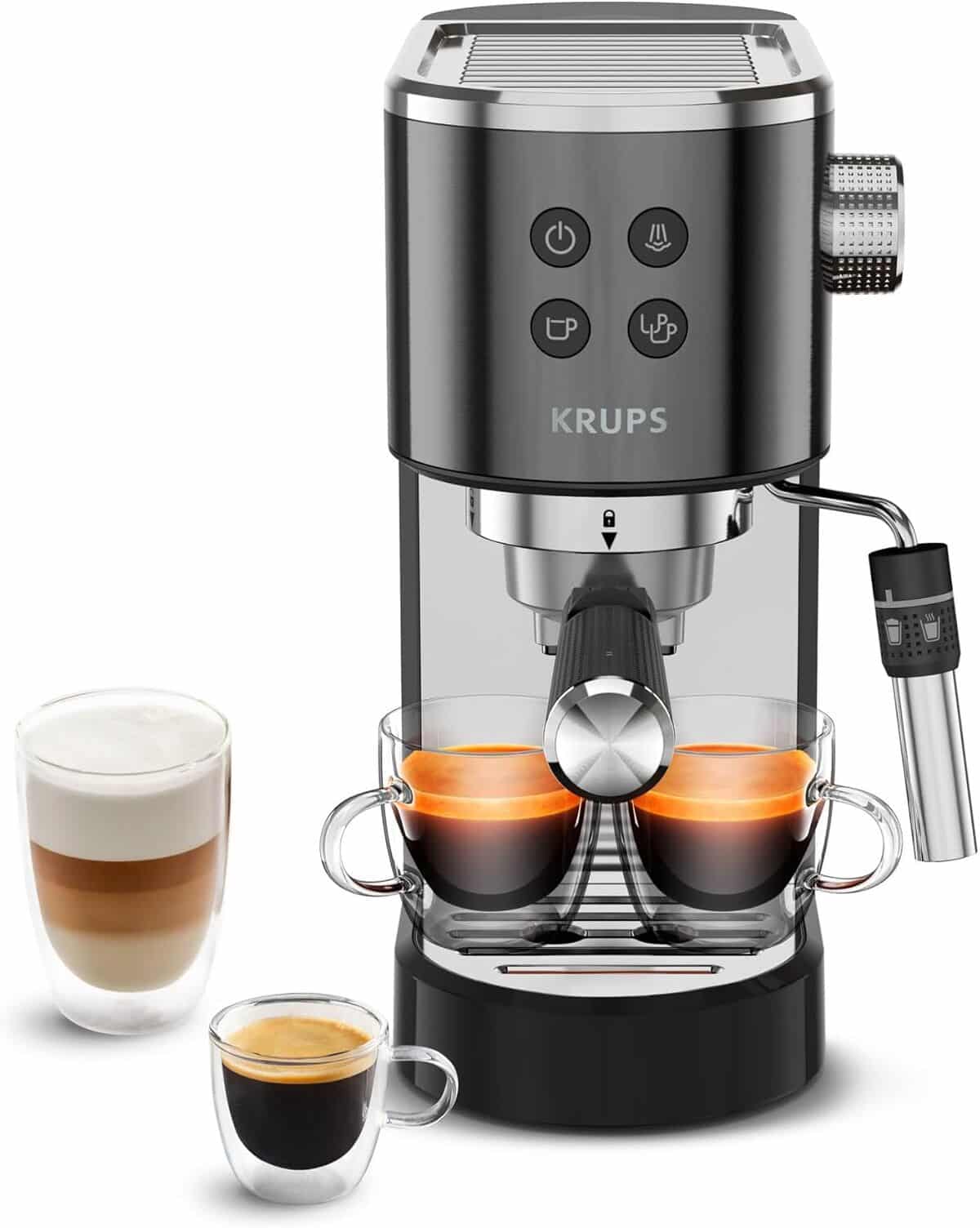 Test de la machine expresso Krups Virtuoso+ XP444G10 : puissance et polyvalence