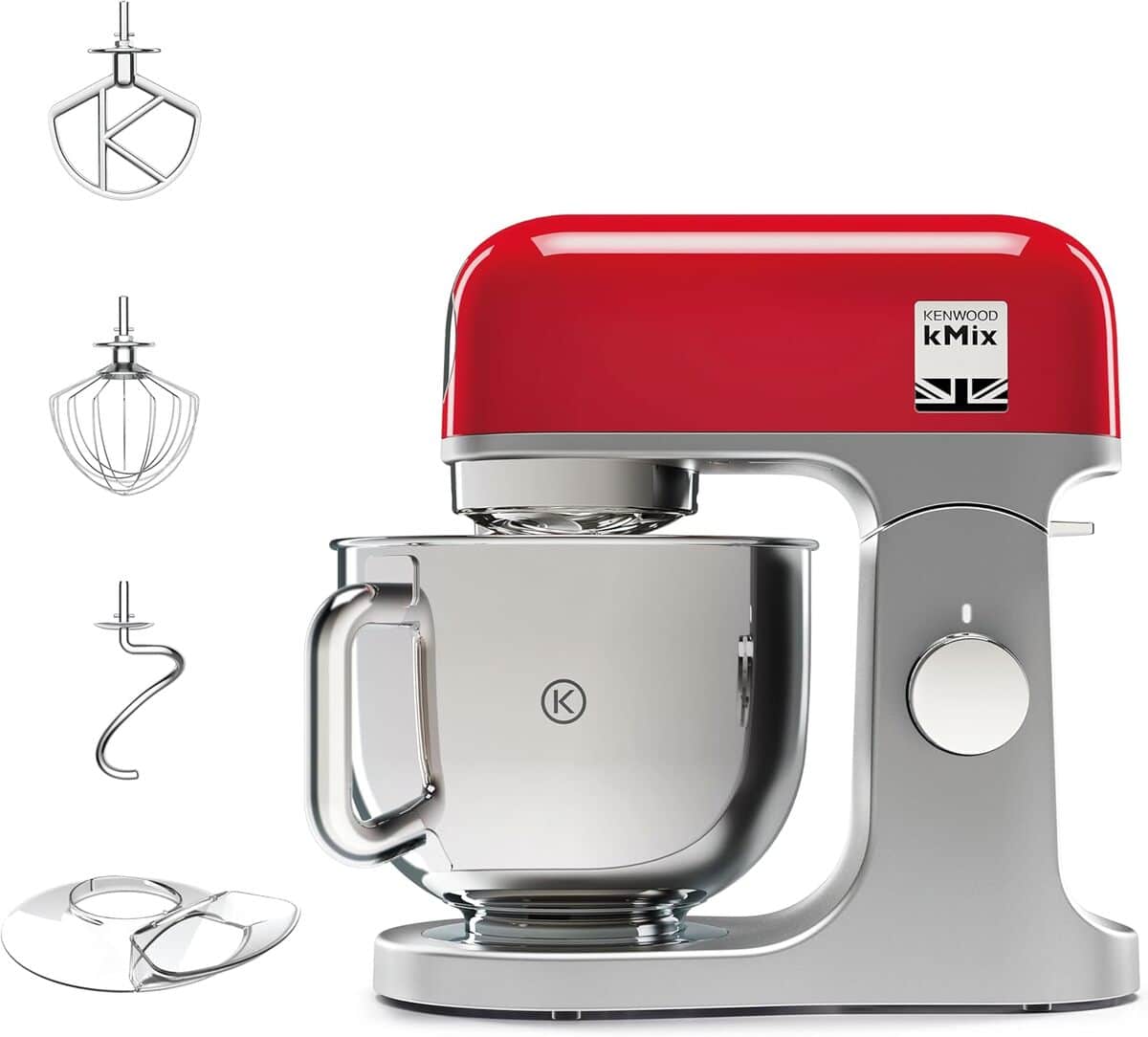 Test du robot pâtissier Kenwood KMX750RD : puissant et design rouge