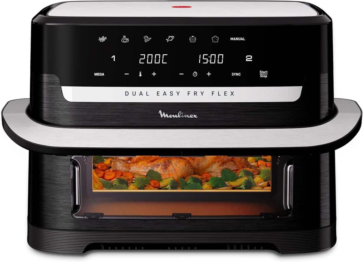 Test : moulinex Easy Fry Dual Flex - friteuse à air 9L, double zone