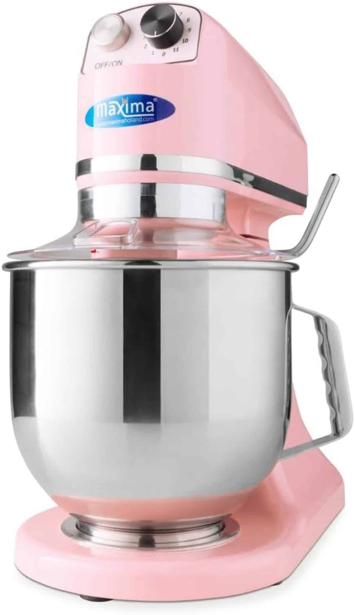 Test robot pâtissier Planétaire 7 L rose pastel