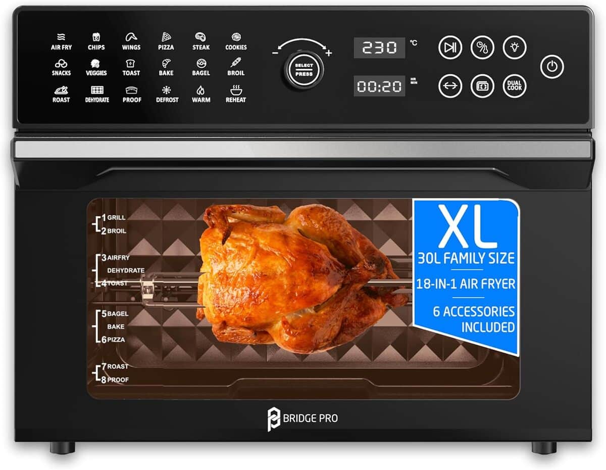 Test : tal Air Fryer Oven - polyvalence XL avec cuisson rapide 1800 W