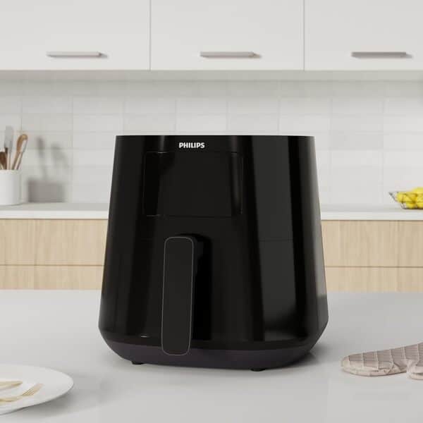 Airfryer Philips Série 5000 XL, 6.2L (1.2Kg), Airfryer 14 en 1, Connecté en Wifi, 90 % de graisse en moins grâce à la technologie Rapid Air, Digitale, Application de recette (HD9280/90)