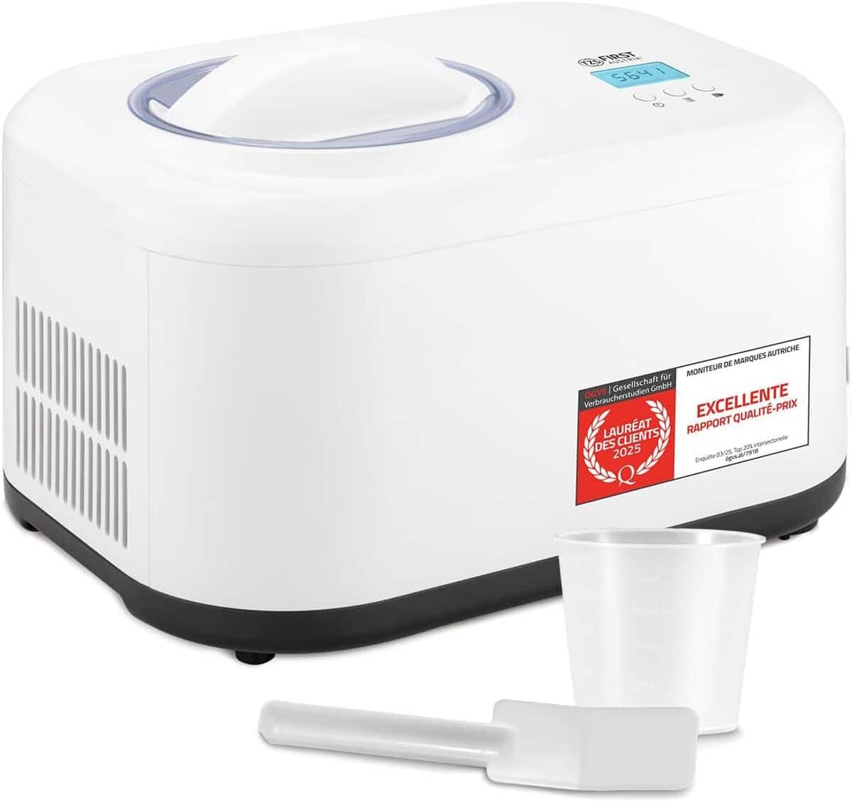 Test : sorbetière électrique TZS First Austria 100W, yaourtière pro 1L