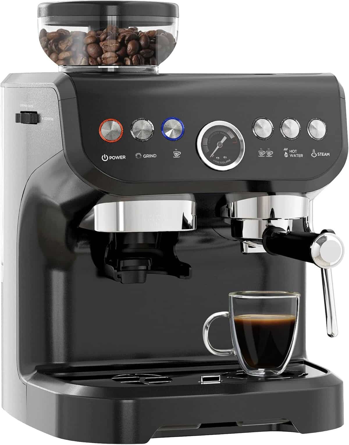 Test : machine à expresso HOMCOM 1600W acier inoxydable